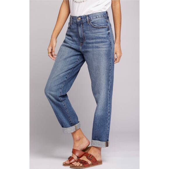 NWT Current/Elliott The Boyfriend Mason Wash
Distressed Jeans 27 Pima Cotton USA - Picture 1 of 8